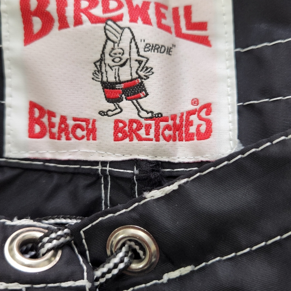 Birdwell Beach britches 312 black mens nylon board shorts - Picture 5 of 8